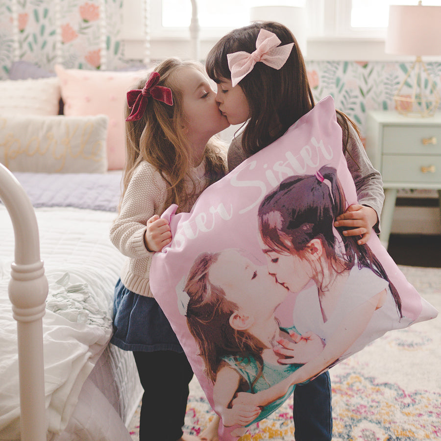 Add your cute dog on a soft and comfy personalized pillow